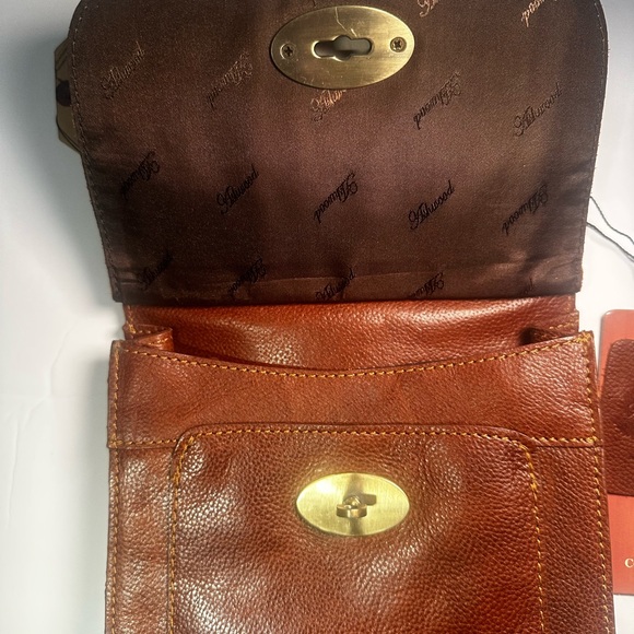 NWT Ashwood Brown Leather Crossbody Bag - Picture 2 of 12